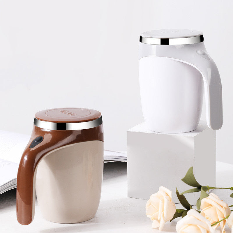 Rechargeable Automatic Stirring Coffee Cup — Lazy Milkshake & Magnetic Mixer