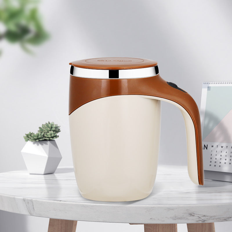 Rechargeable Automatic Stirring Coffee Cup — Lazy Milkshake & Magnetic Mixer