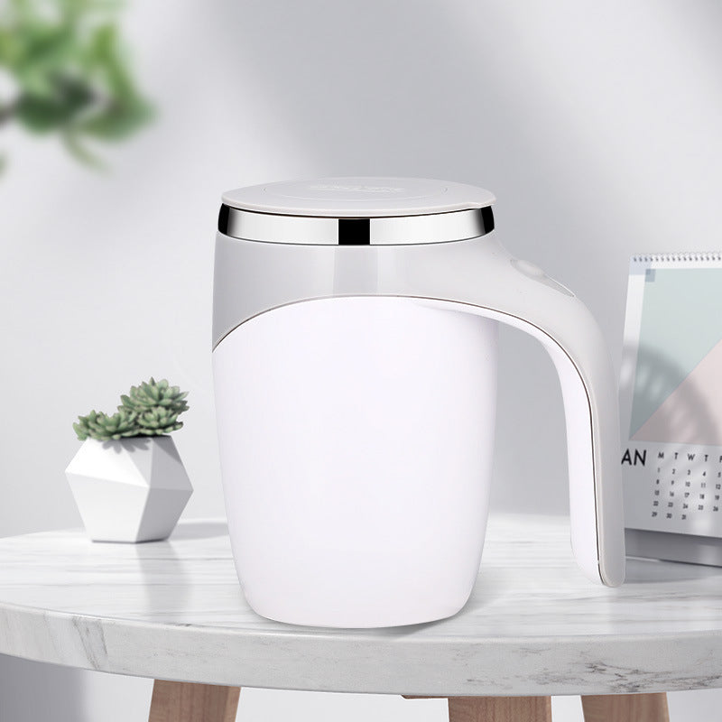 Rechargeable Automatic Stirring Coffee Cup — Lazy Milkshake & Magnetic Mixer