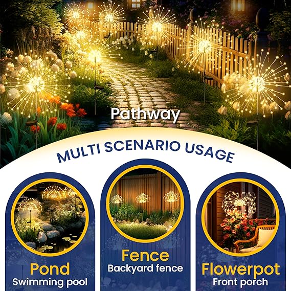 Garden Decor Solar Garden Lights for Christmas