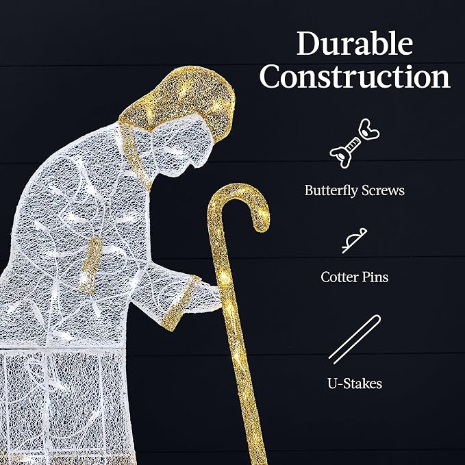 Christmas Arch Holy Family Yard Decoration