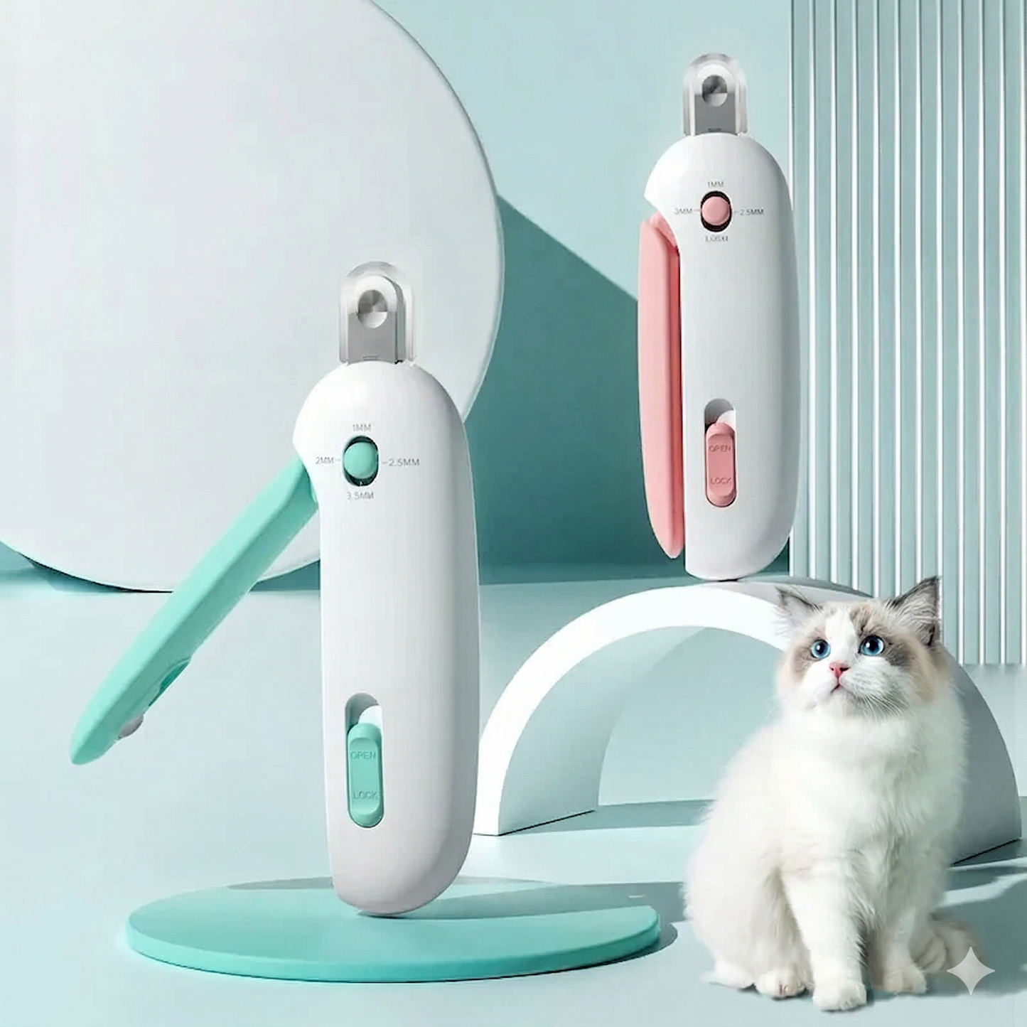 PawsyClip™ by MTZ - Cat Nail Scissors With Gravity Push Technology