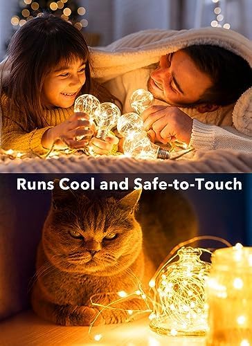 Fairy Lights Waterproof Silver Wire Firefly Starry Moon Lights