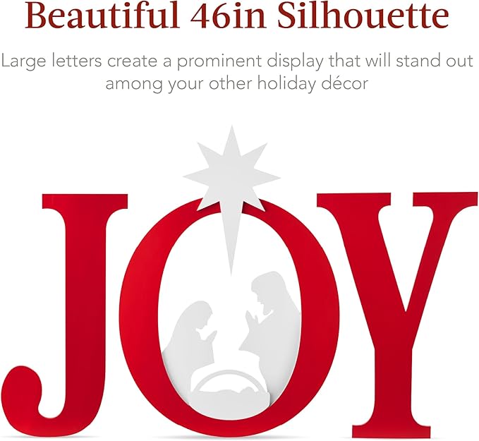 3 Piece Yard Decor Sign Holy Weather Resistant Silhouette for Garden