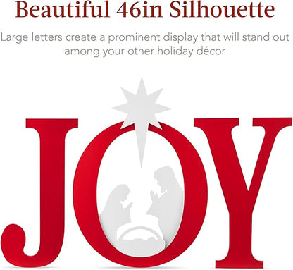 3 Piece Yard Decor Sign Holy Weather Resistant Silhouette for Garden