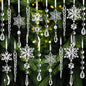 Acrylic Crystal Ornaments for Christmas Tree- Hanging Christmas Snowflake.