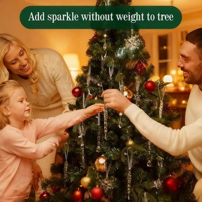 Acrylic Crystal Ornaments for Christmas Tree- Hanging Christmas Snowflake.