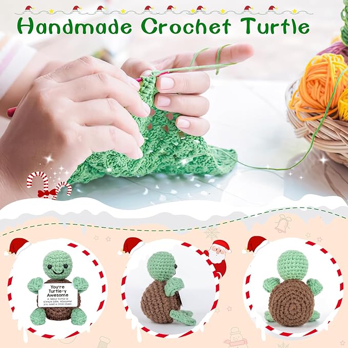 Mini Funny Turtle Christmas Birthday Gifts for Women Men Grandkids.