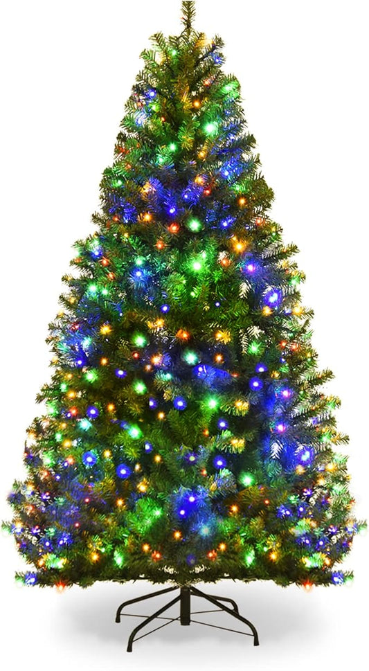 Christmas Tree, Artificial Xmas Tree with 150 Warm White.