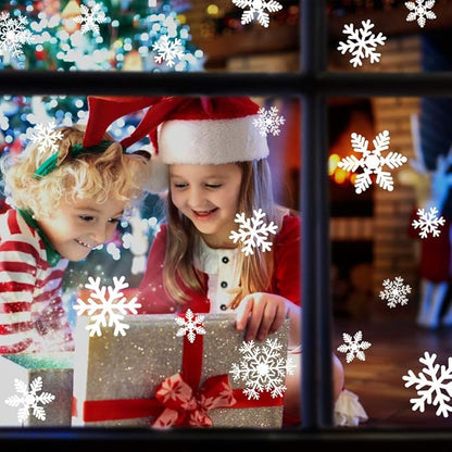 Christmas Window Clings Snowflakes Window Decals Static Window Stickers