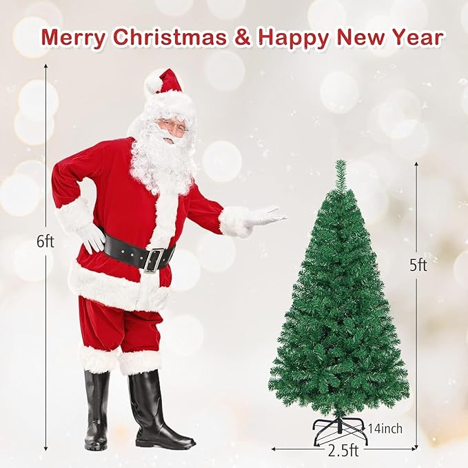 Artificial Christmas Tree, Unlit Christmas Pine Tree.