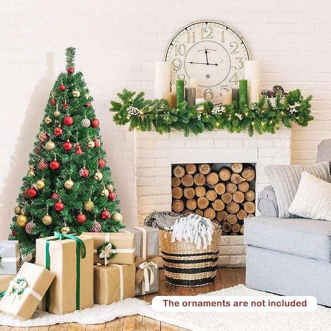 Artificial Christmas Tree, Unlit Christmas Pine Tree.