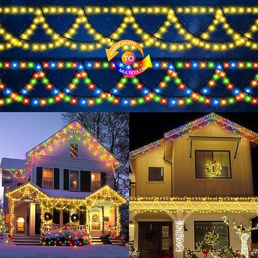 Fairy String Lights Extendable Half-Round Christmas Lights