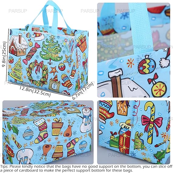 Multifunctional Non-Woven Tote Treat Christmas Bags