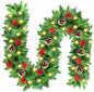 Christmas Tree Garland with 9ft Lights