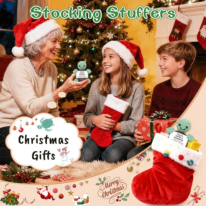 Mini Funny Turtle Christmas Birthday Gifts for Women Men Grandkids.