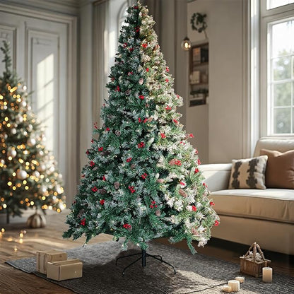 Christmas Tree with Lights 6ft - Premium Artificial Christmas Tree