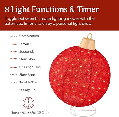 Lighted Pop-Up Outdoor Christmas Ornament Set
