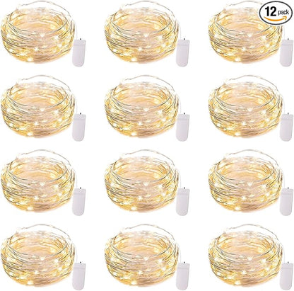 Fairy Lights Waterproof Silver Wire Firefly Starry Moon Lights