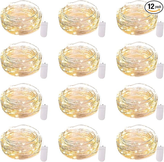 Fairy Lights Waterproof Silver Wire Firefly Starry Moon Lights