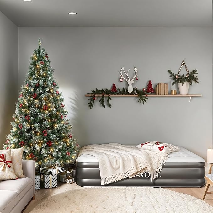 Christmas Tree with Lights 6ft - Premium Artificial Christmas Tree