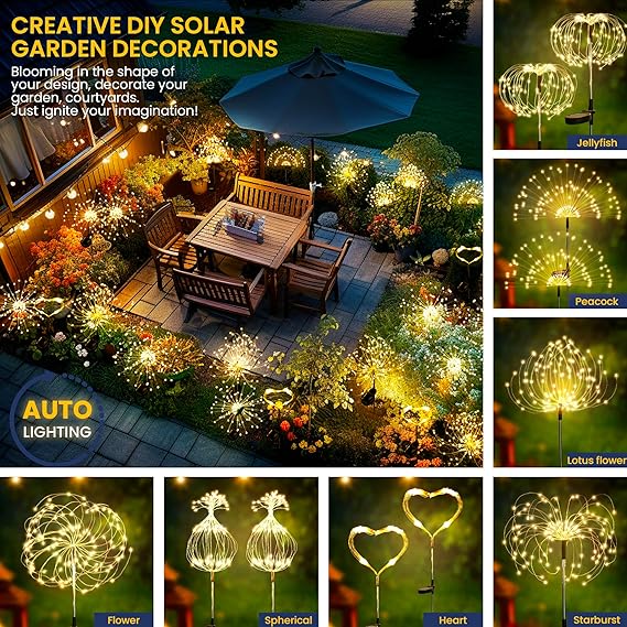 Garden Decor Solar Garden Lights for Christmas