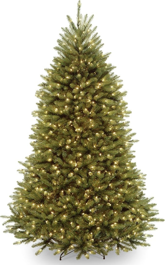 Lit Dunhill Fir Artificial Christmas Tree.