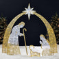 Christmas Arch Holy Family Yard Decoration