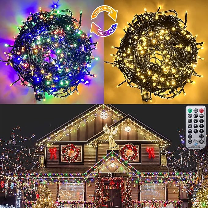 Fairy String Lights Extendable Half-Round Christmas Lights