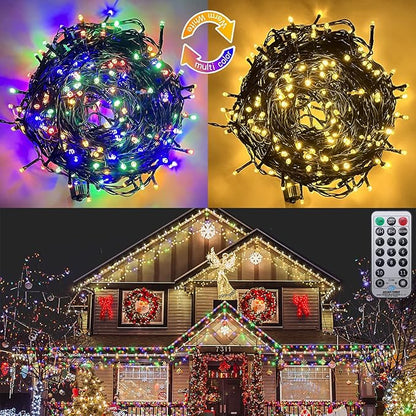 Fairy String Lights Extendable Half-Round Christmas Lights